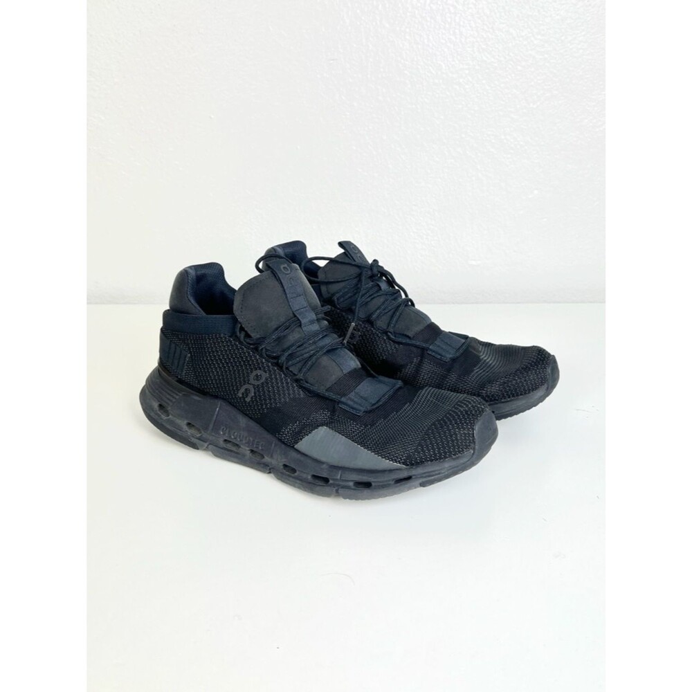 On Running Cloudnova Black Athletic Sneakers Comfortable Activewear Shoes